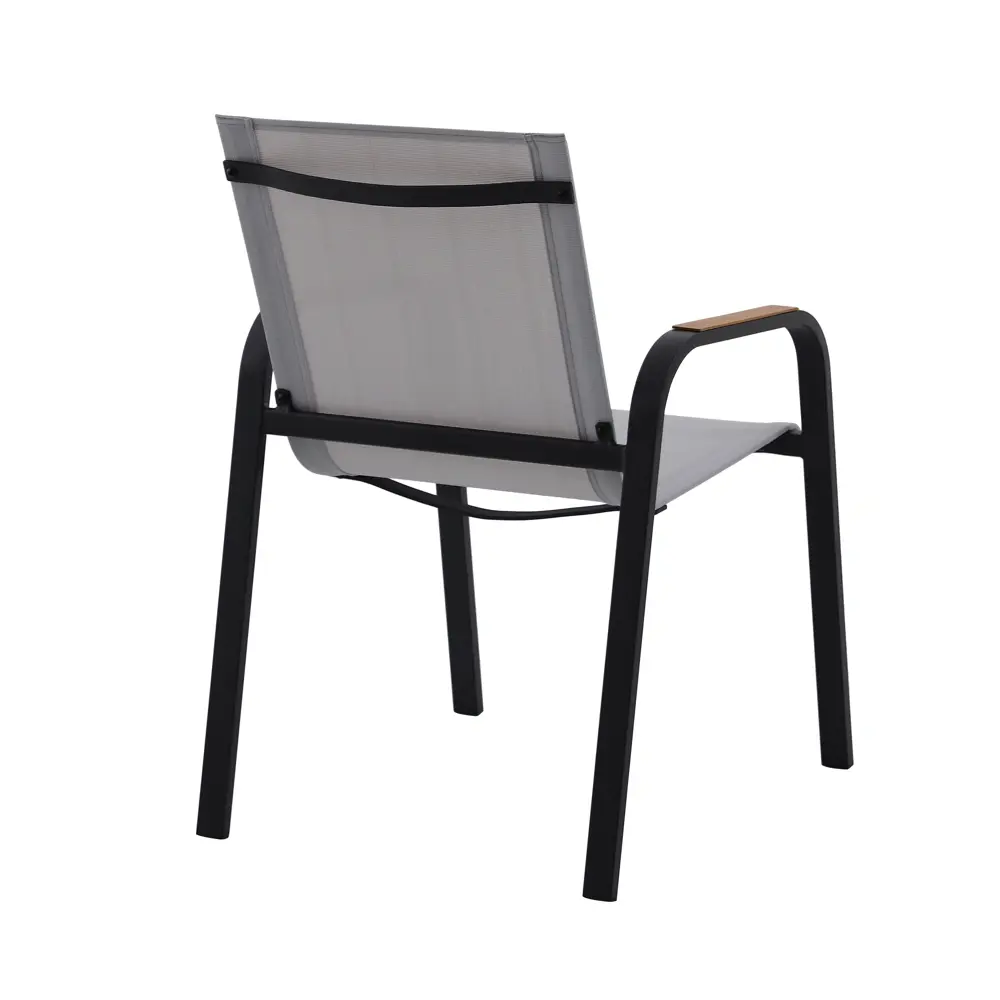 Стул Naterial Calypso 64x87x56 см алюминий цвет темно-серый STLM-2162543 - Вид №4