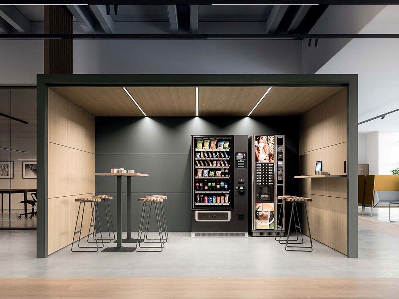 Многосторонняя акустическая офисная кабина со встроенным освещением Quadrifoglio Group дизайн-офис ARCH-00017904 - Вид №1