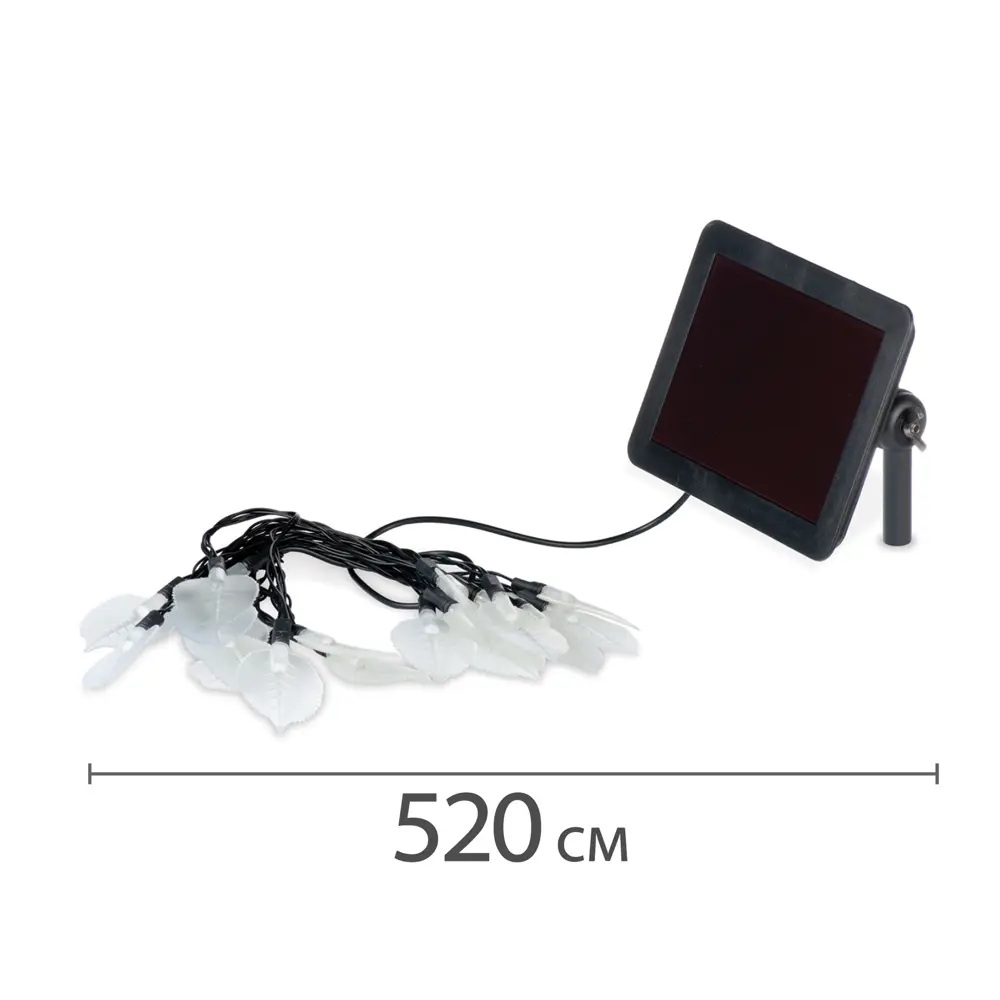 Светильник на солнечных батареях Leaves 20LED, 420 см, пластик Santreyd STLM-2053154 - Вид №1