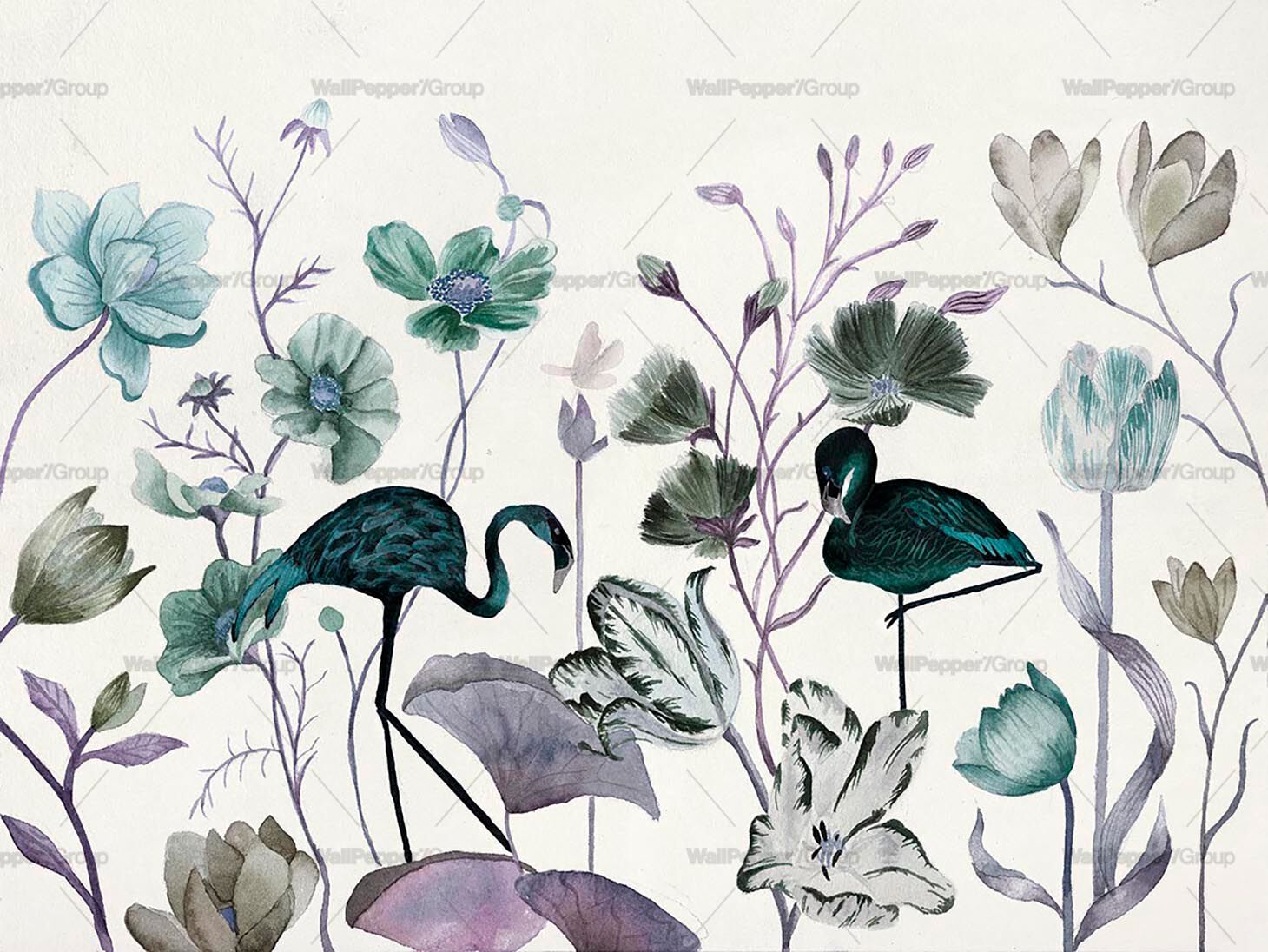 Тропические обои ПВХ бесплатно, экологически чистые, моющиеся WallPepper WONDERLAND ARCH-00036204 - Вид №1