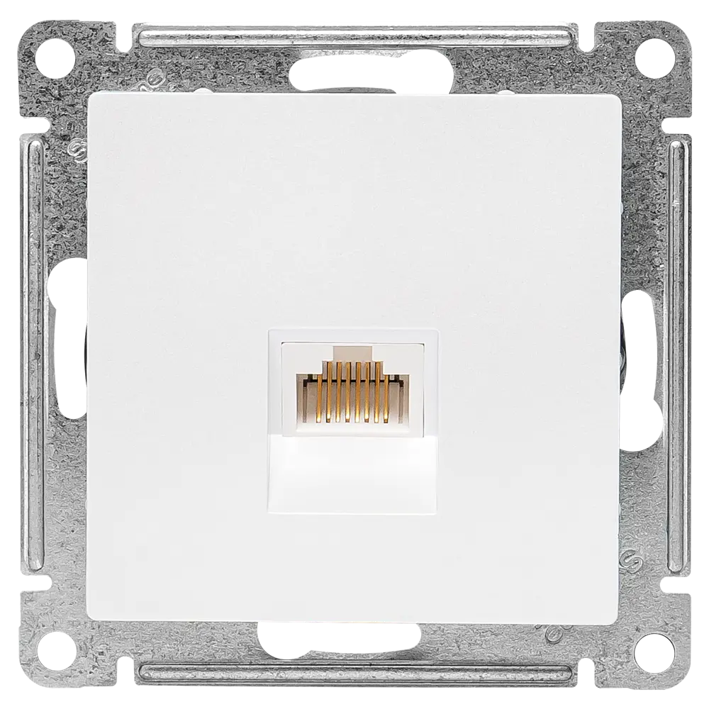 Розетка компьютерная RJ45 встраиваемая Systeme Electric AtlasDesign без заземления цвет жемчужный 89457364 STLM-2146627