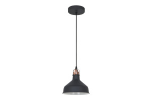 15747731 Подвесной светильник PL-425S C62 черный+медь, , E27, 60Вт, 230В, металл 13023 Camelion Amsterdam