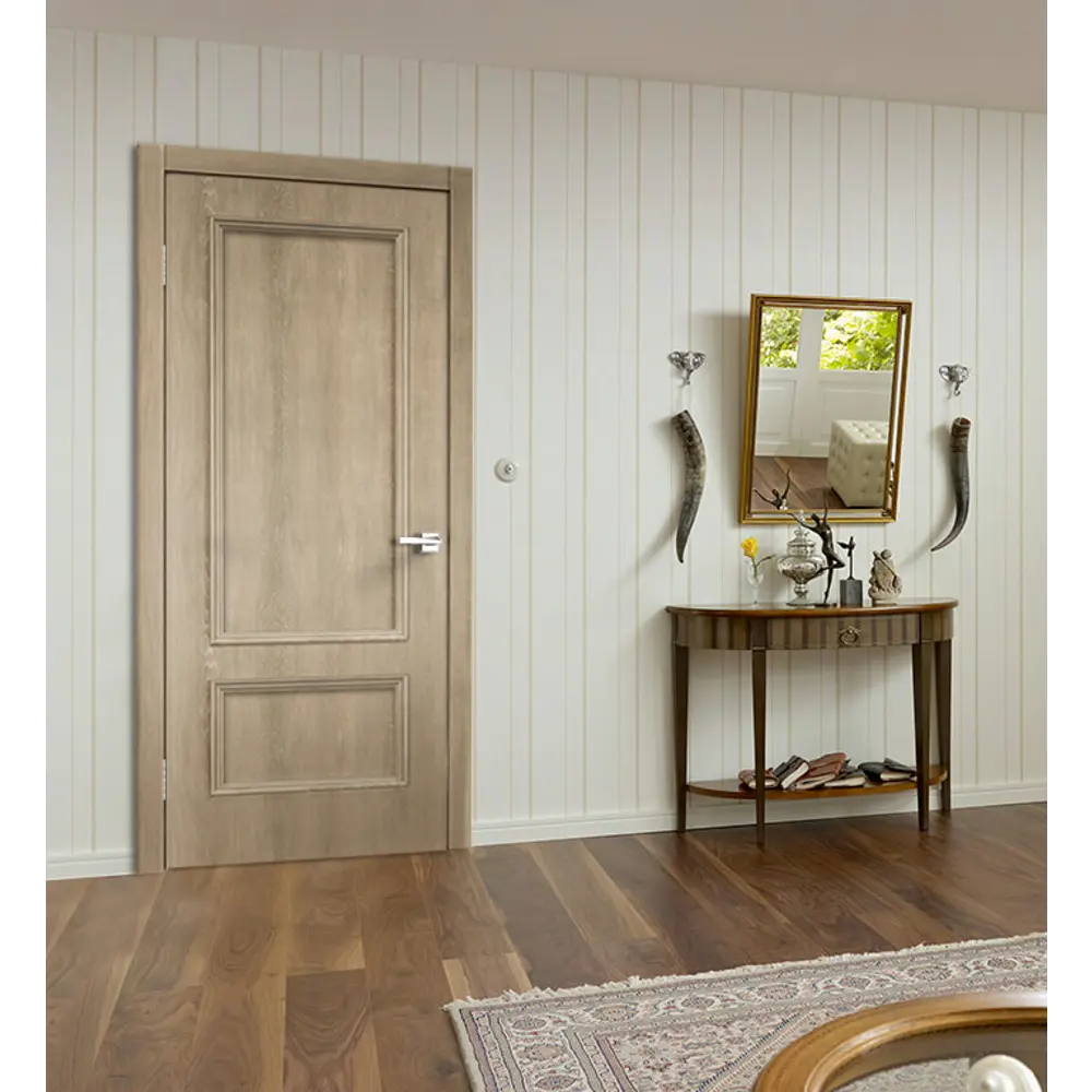Дверь межкомнатная глухая Престиж 90x200 см цвет натуральный дуб Santreyd STLM-2122259 - Вид №4
