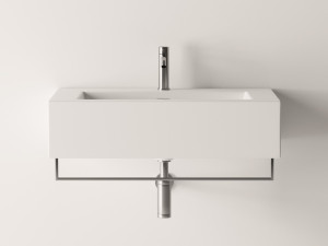 Керамическая прямоугольная подвесная раковина