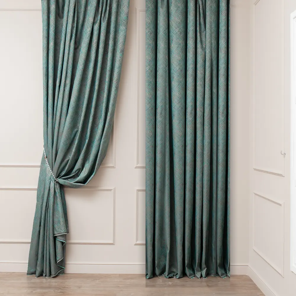 Ткань 1м/п жаккард Facture-08 295 см бирюзовая TEX REPUBLIC STLM-2021533 - Вид №2