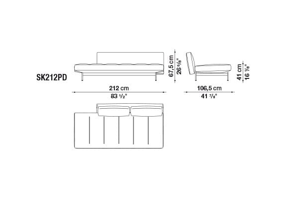 4-местный кожаный диван B&B Italia SAKé ARCH-00129422 - Вид №8