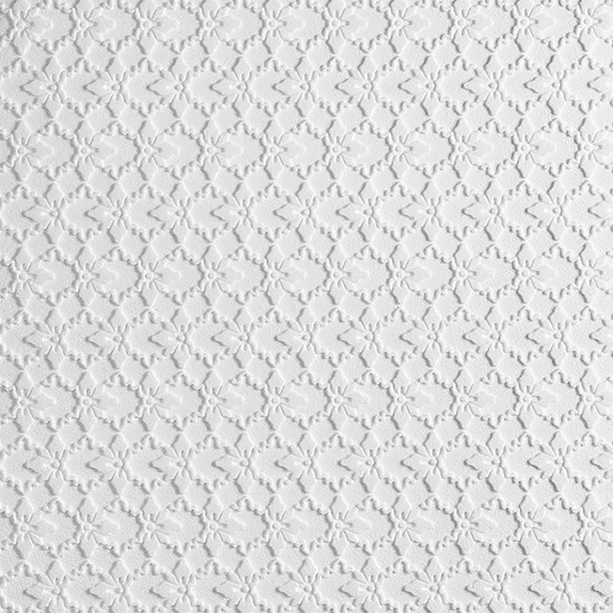 17095528 Плитка потолочная бесшовная полистирол белая Формат Гейша 50 x 50 см 2 м² STLM-0007482 FORMAT