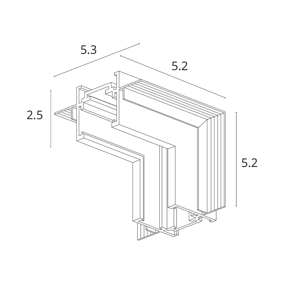 Угол вертикальный Arte Lamp Optima цвет белый STLM-2039191 - Вид №1
