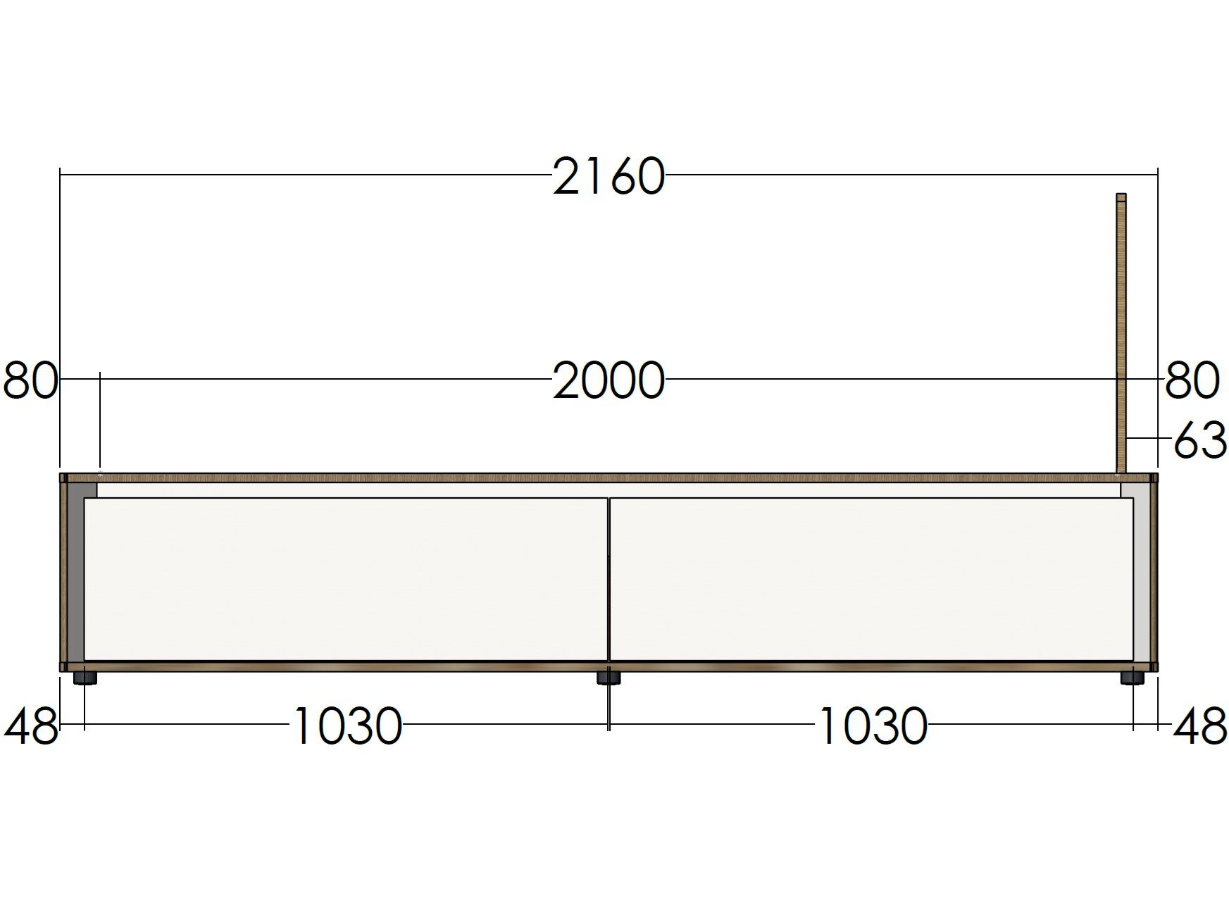 Односпальная кровать для хранения в фанере Müller Small Living SPAZE ARCH-00083318 - Вид №28