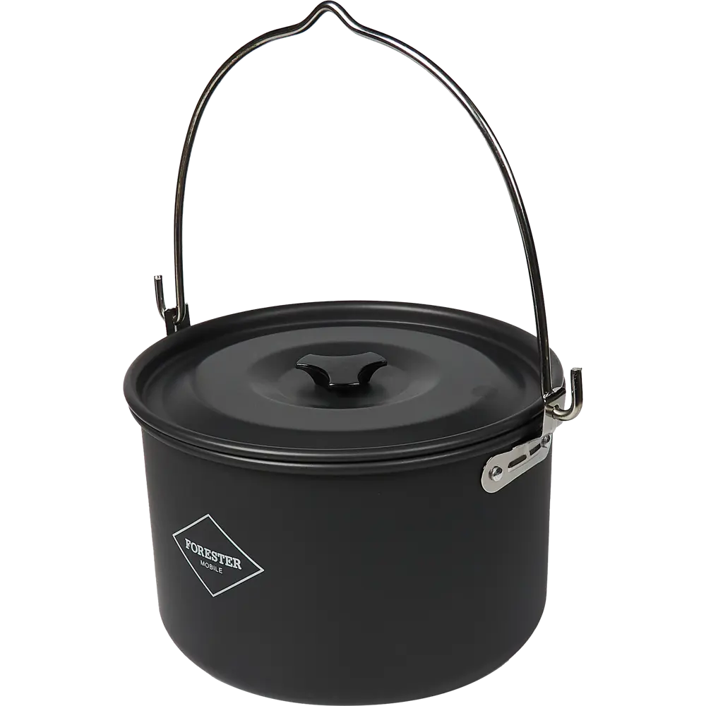 Котелок Forester Mobile 4 л алюминий черный с крышкой Santreyd STLM-2028166