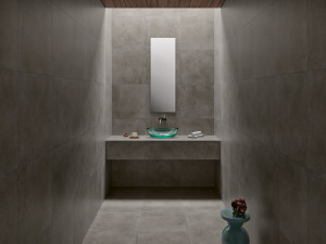 Пол / покрытие для внутреннего и наружного применения с эффектом цемента