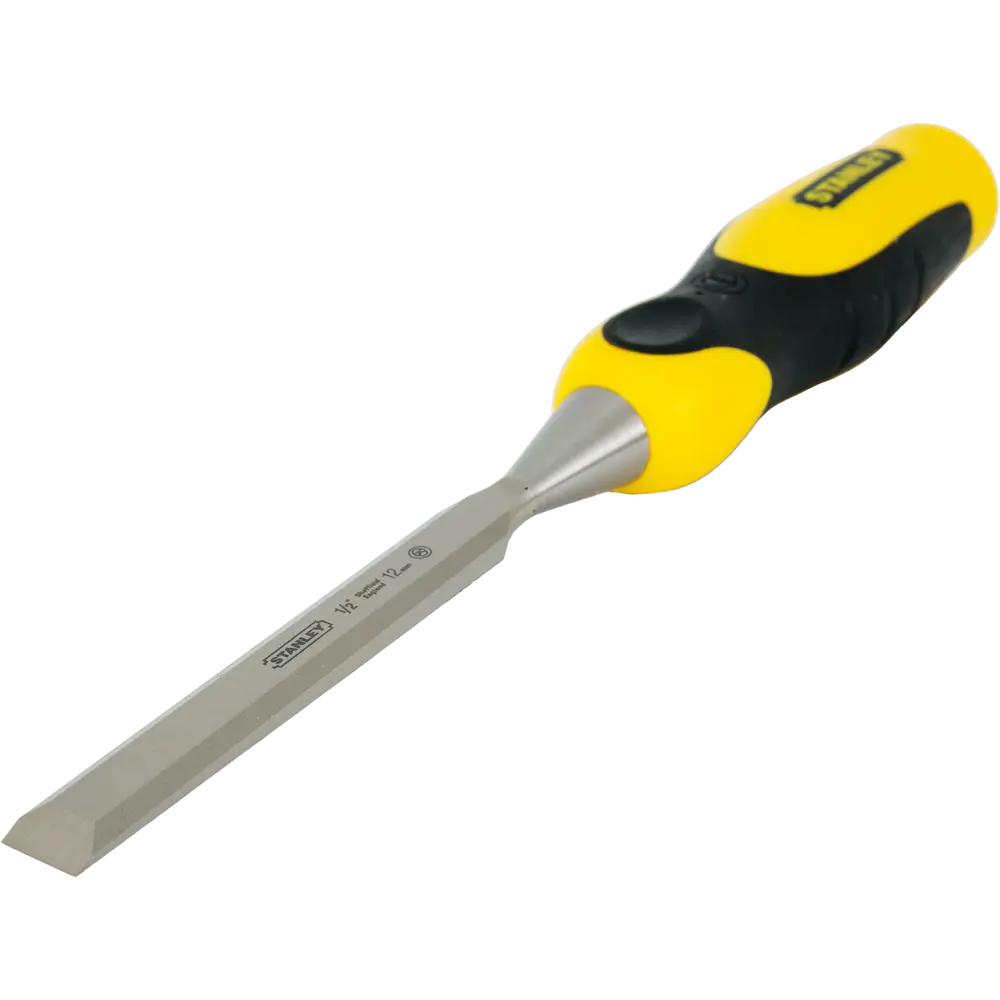 Стамеска Stanley Dynagrip 12 мм с двухкомпонентной ручкой STLM-2185854