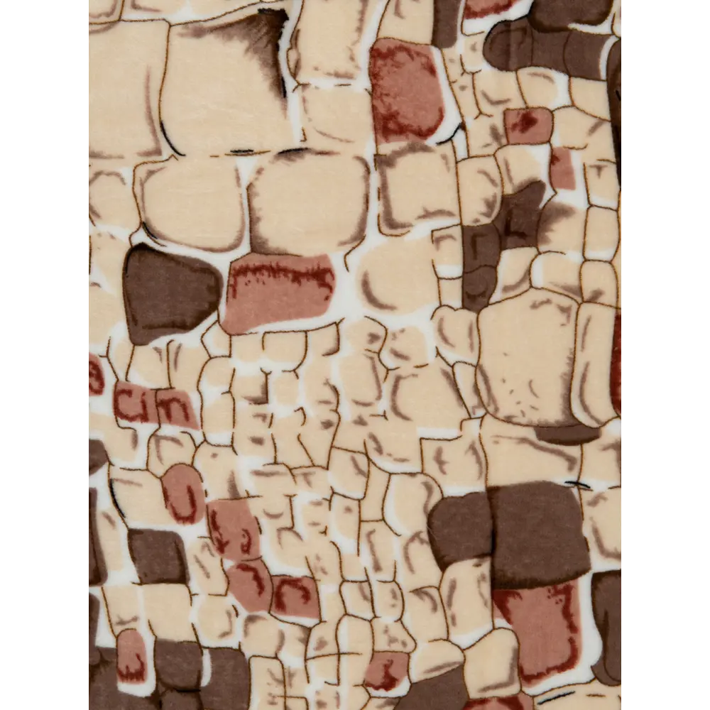 Плед Камешки 150x200 см фланель цвет бежевый TEXREPUBLIC Печатный STLM-2051815 - Вид №2