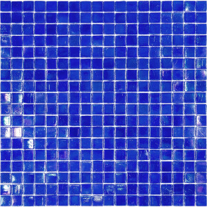Декоративная мозаика NE26-20-295x295 29.5x29.5см стекло цвет синий ALMA Flicker15R