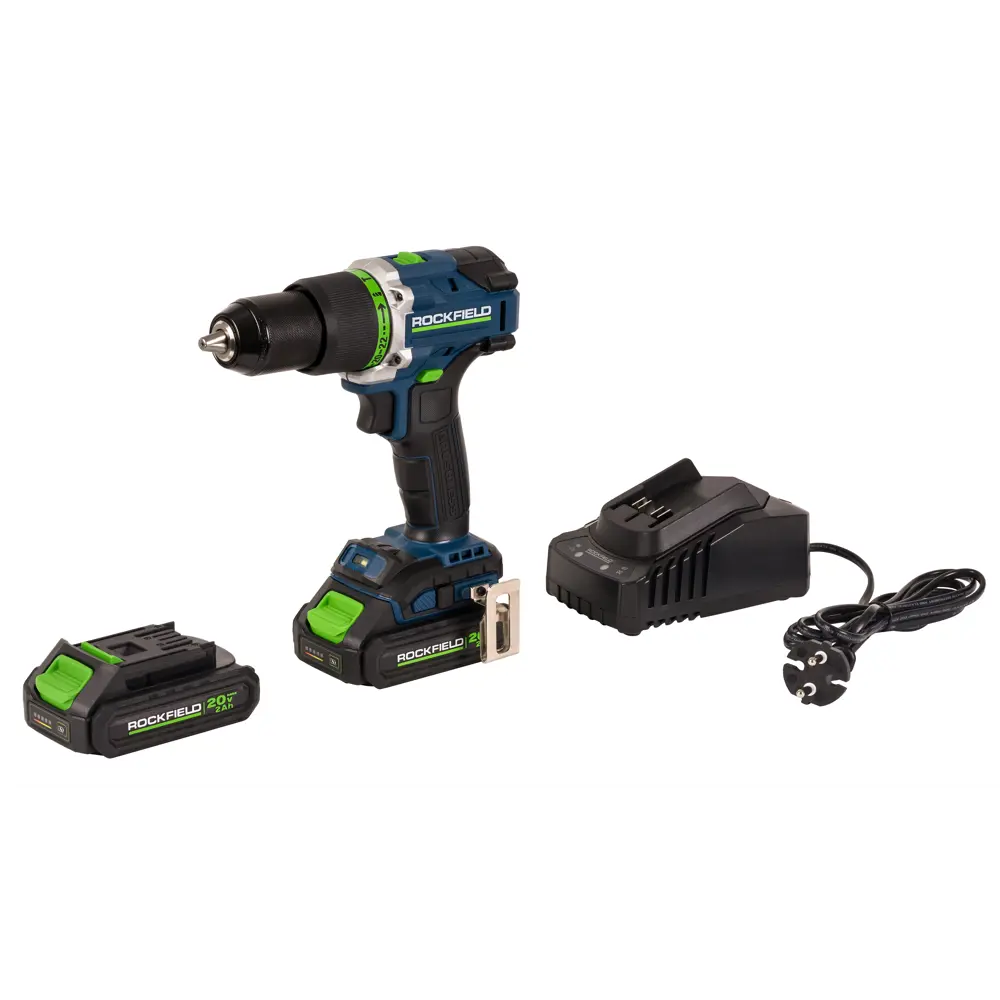 Аккумуляторная дрель-шуруповерт Rockfield RF2062BK с ударной функцией 89367262 STLM-1577436 - Вид №1