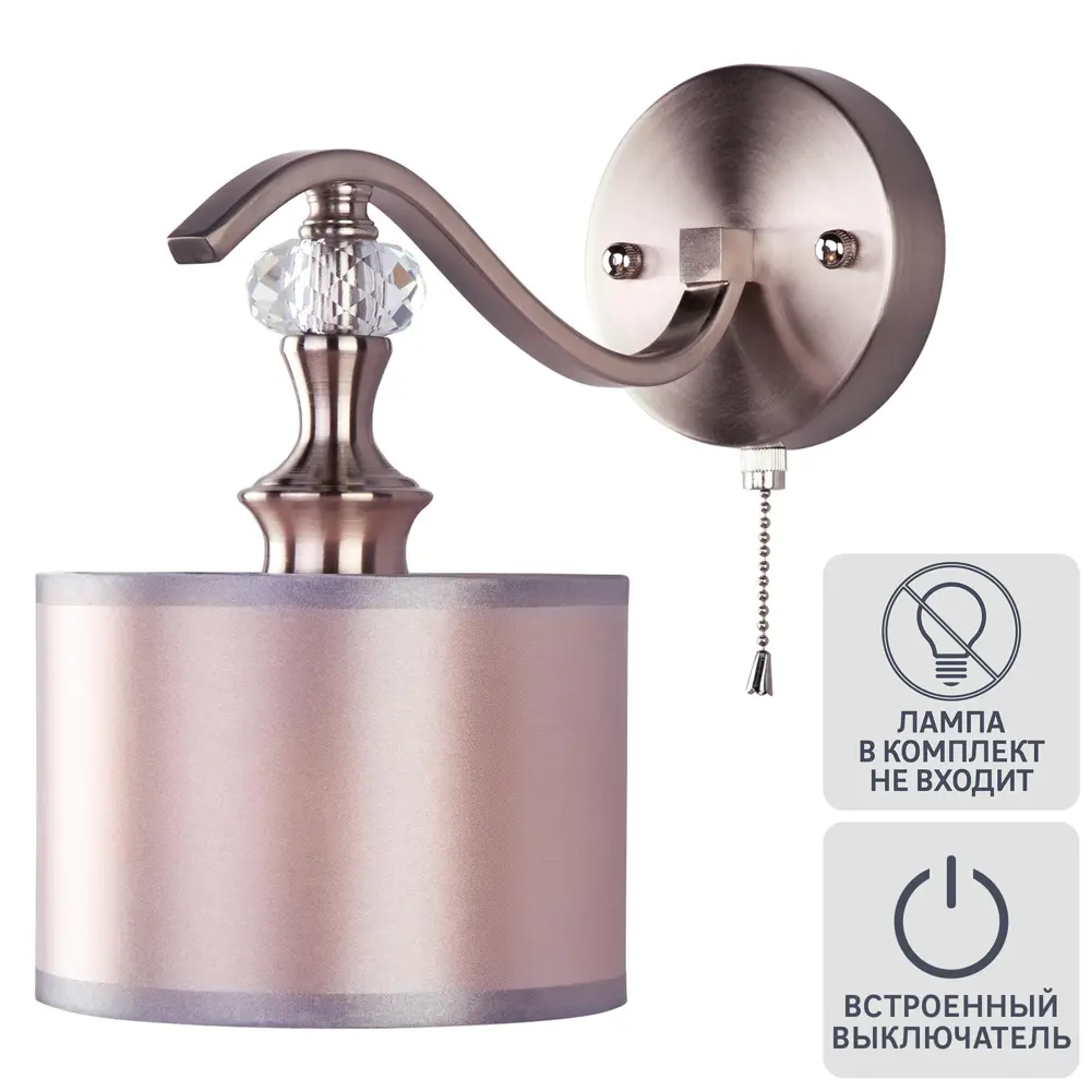 Бра Eurosvet Ofelia 60070/1, цвет никель сатинированный STLM-2044723