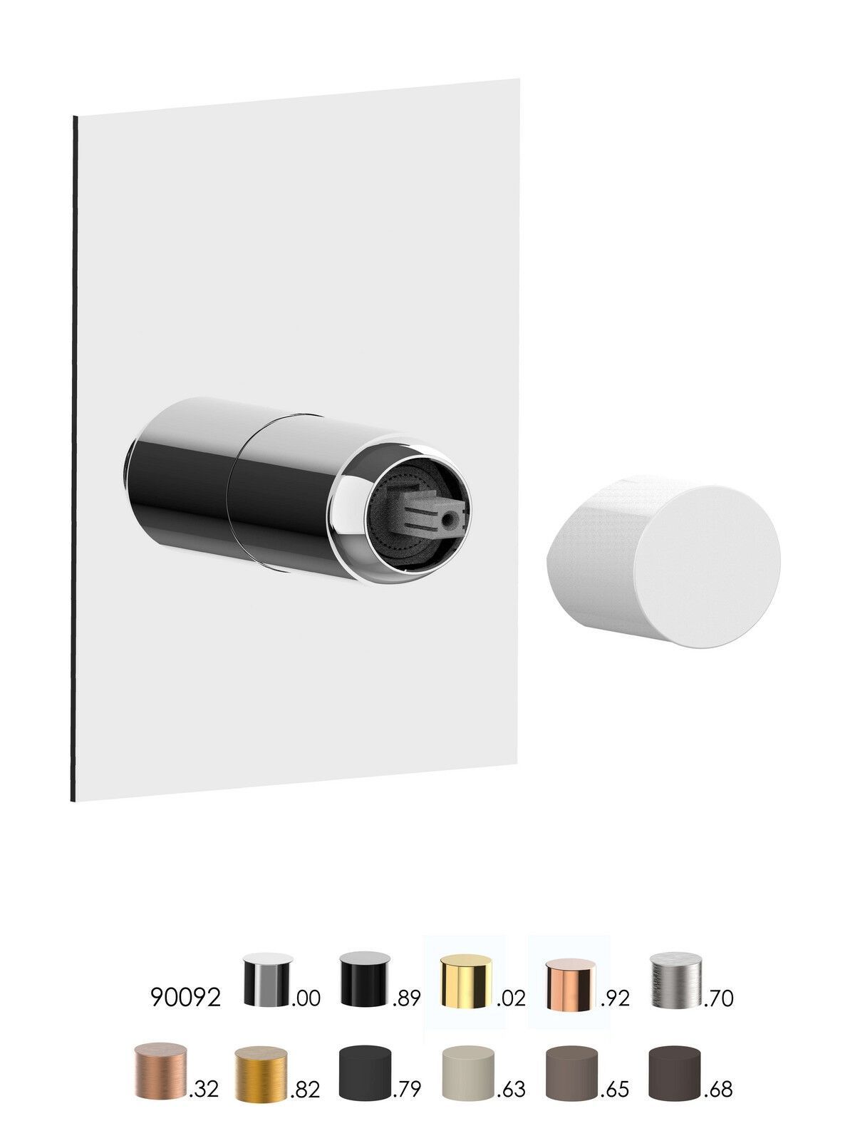 Однорычажный смеситель для душа с пластиной Rubinetterie Frattini NARCISO S 78521S ARCH-00016448 - Вид №4