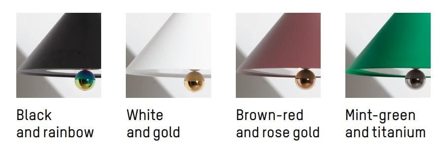 Алюминиевый светодиодный подвесной светильник с диммером Petite Friture Вишневый ARCH-00019185 - Вид №1