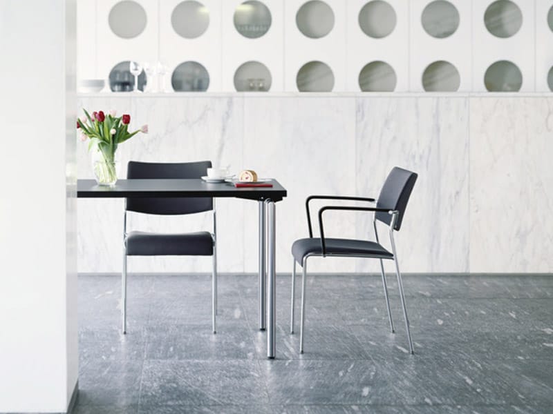 Штабелируемый тканевый стул с подлокотниками Brunner Linos ARCH-00016621 - Вид №1