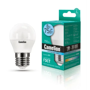 Светодиодная лампа Camelion LED8-G45/845/E27 12394