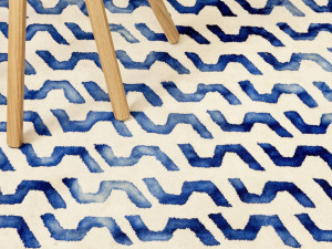 Ковер из чистой новозеландской шерсти с ручной росписью