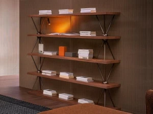 Bonaldo Открытый деревянный книжный шкаф