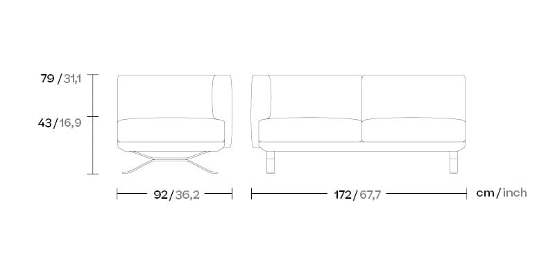 Тканевый модульный садовый диван Kettal Boma ARCH-00084392 - Вид №12