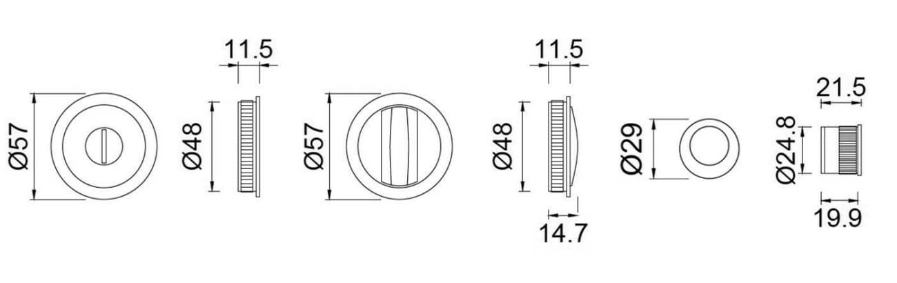 Защелка PROTEK® ROUND ARCH-00001862 - Вид №1