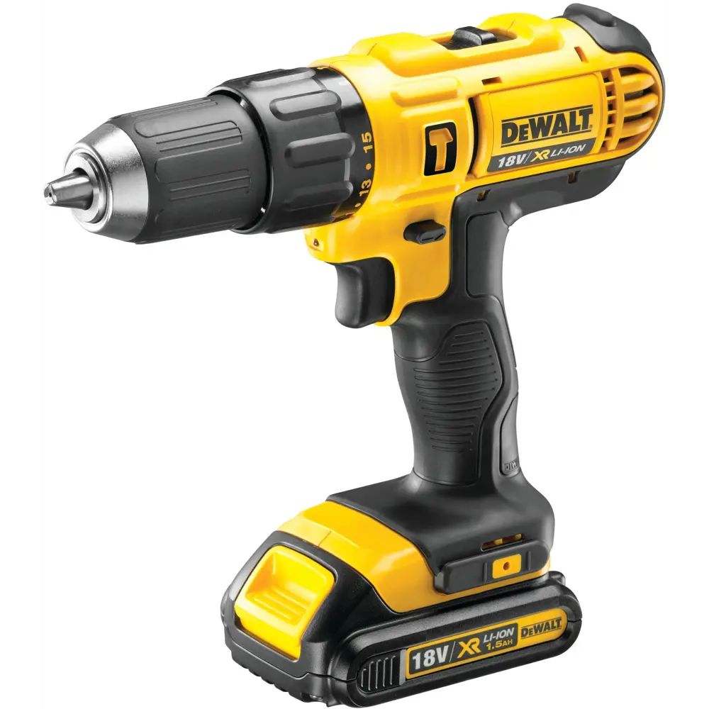 Дрель-шуруповерт аккумуляторная ударная Dewalt DCD776S2, 18 В Li-ion 2х1.5 Ач STLM-2099958