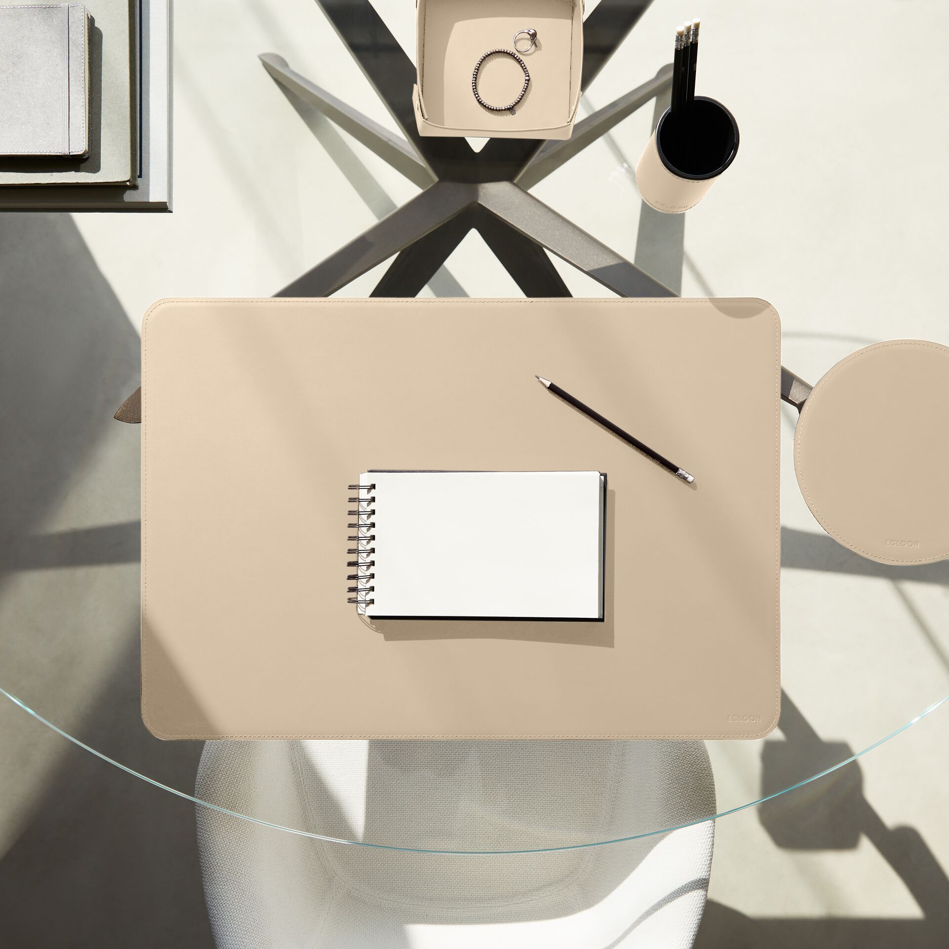 Регенерированный кожаный круглый коврик для мыши EGLOOH ATLANTE ARCH-00149473 - Вид №4