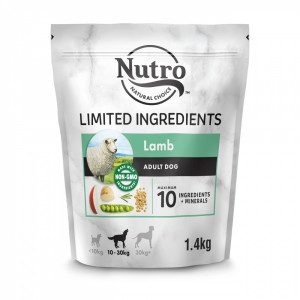 ПР0059454 Корм для собак с чувствительным пищеварением с ягненком и экстрактом розмарина сух. 1,4кг NUTRO