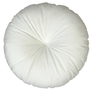 Подушка декоративная Linen Way d37 см бархат цвет кремовый