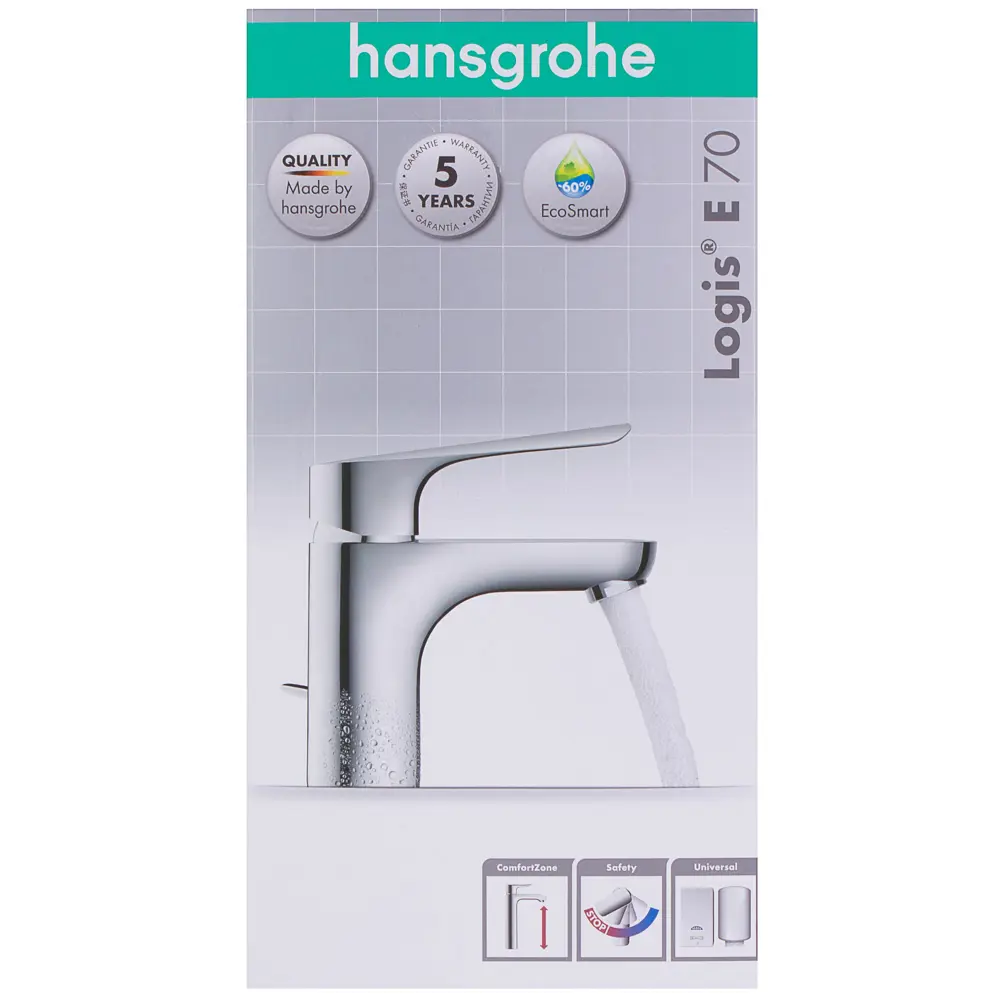 Смеситель для раковины Hansgrohe Logis E однорычажный цвет хром STLM-2174099 - Вид №8