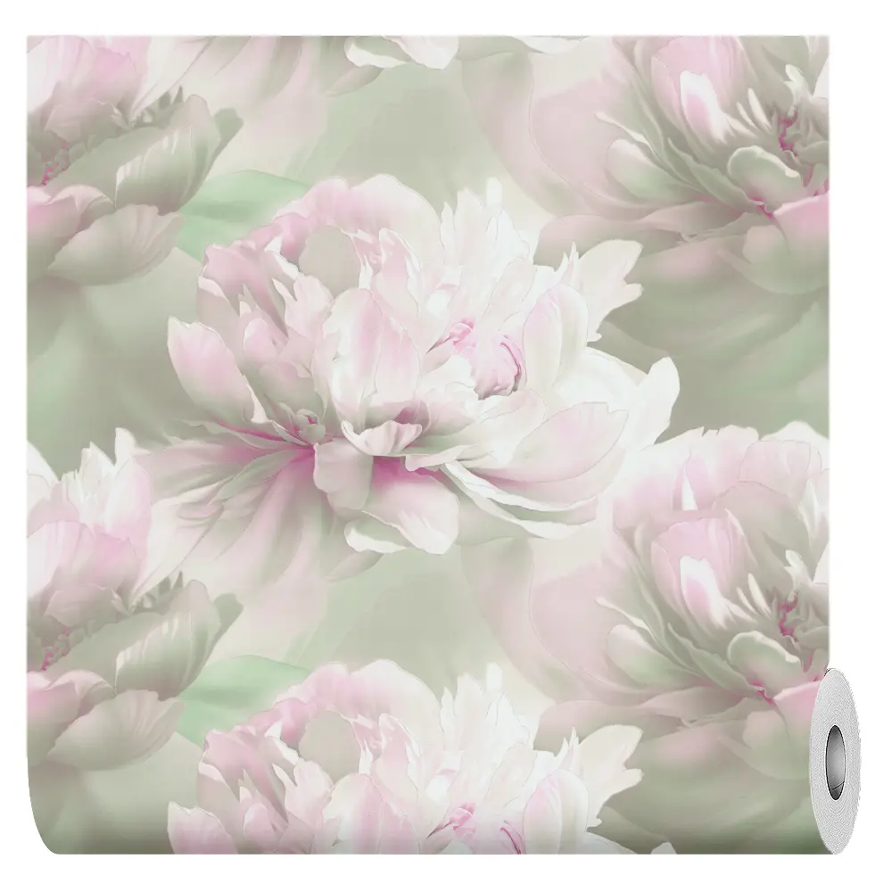 Обои флизелиновые Vog Collection Pio с растительным орнаментом, зеленые 89433905 STLM-1578472