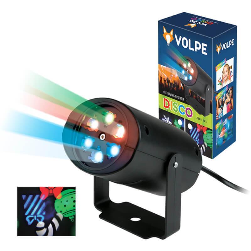 ULI-Q306 4W/RGB BLACK XMAS Светодиодный светильник-проектор UL-00001188 Volpe Disco