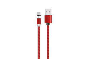 17579585 Кабель USB-MicroUSB для зарядки телефона 2.1 A 2M Magnetic красный EX-K-952 EXPLOYD