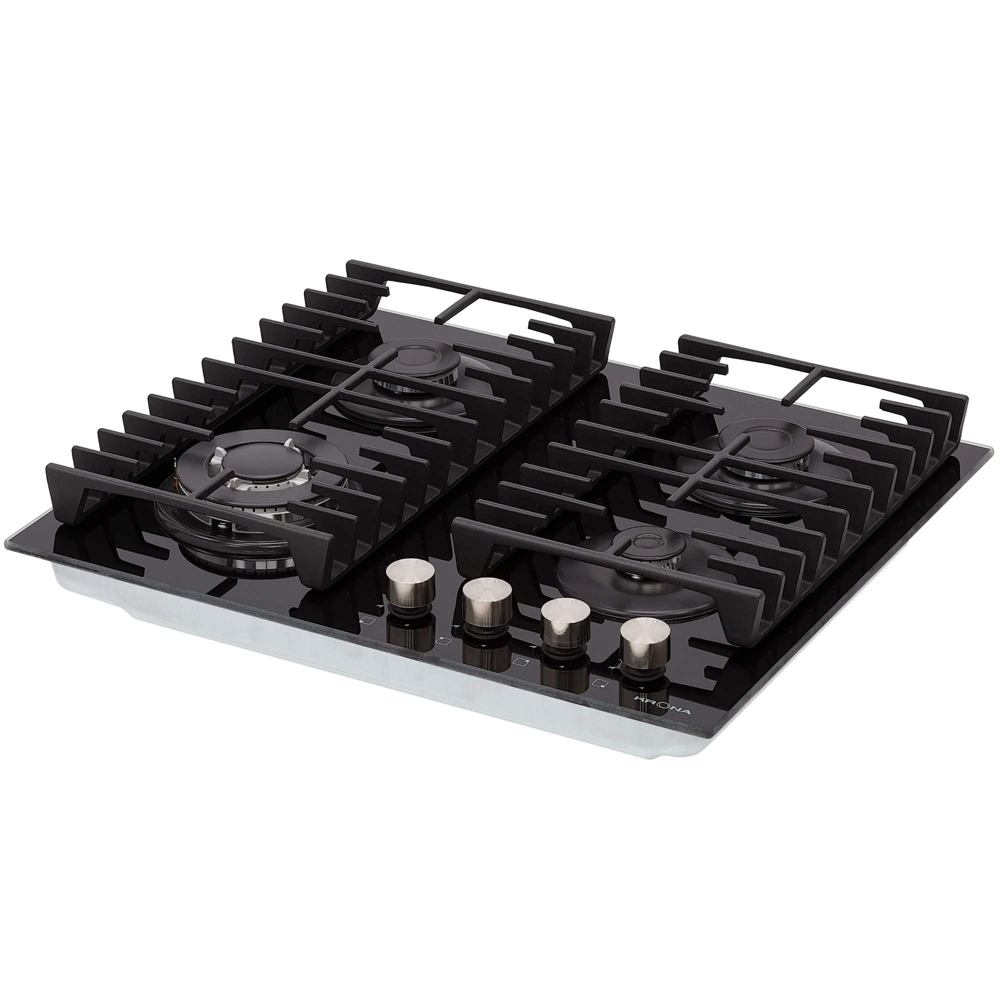 9039383 Газовая варочная поверхность KRONA HAGEL 60 BL W KRONA1 STDN-0097452 - Вид №1