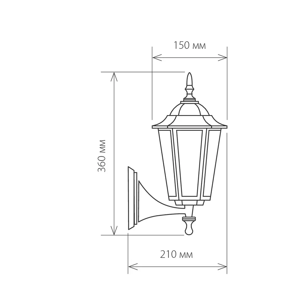 Светильник уличный настенный Elektrostandard 1004U 60 Вт IP44 86527128 STLM-2166249  - Вид №8