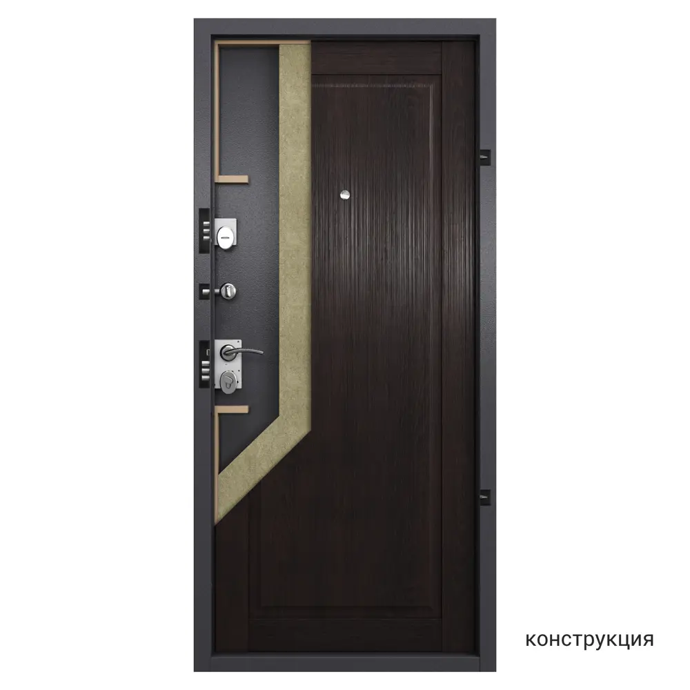 Дверь входная металлическая Страйд Пьемонт 860 мм правая цвет акация TOREX STLM-2168283 - Вид №13