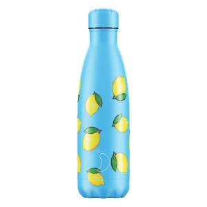 Термос 500 мл голубой с желтым New Icon Lemon CHILLY'S BOTTLES ДИЗАЙНЕРСКИЕ 00-3948014 Голубой;желтый