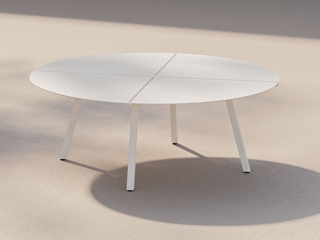 Круглый стол для сада с порошковым покрытием Metallbude BREEZE ARCH-00124709 - Вид №5