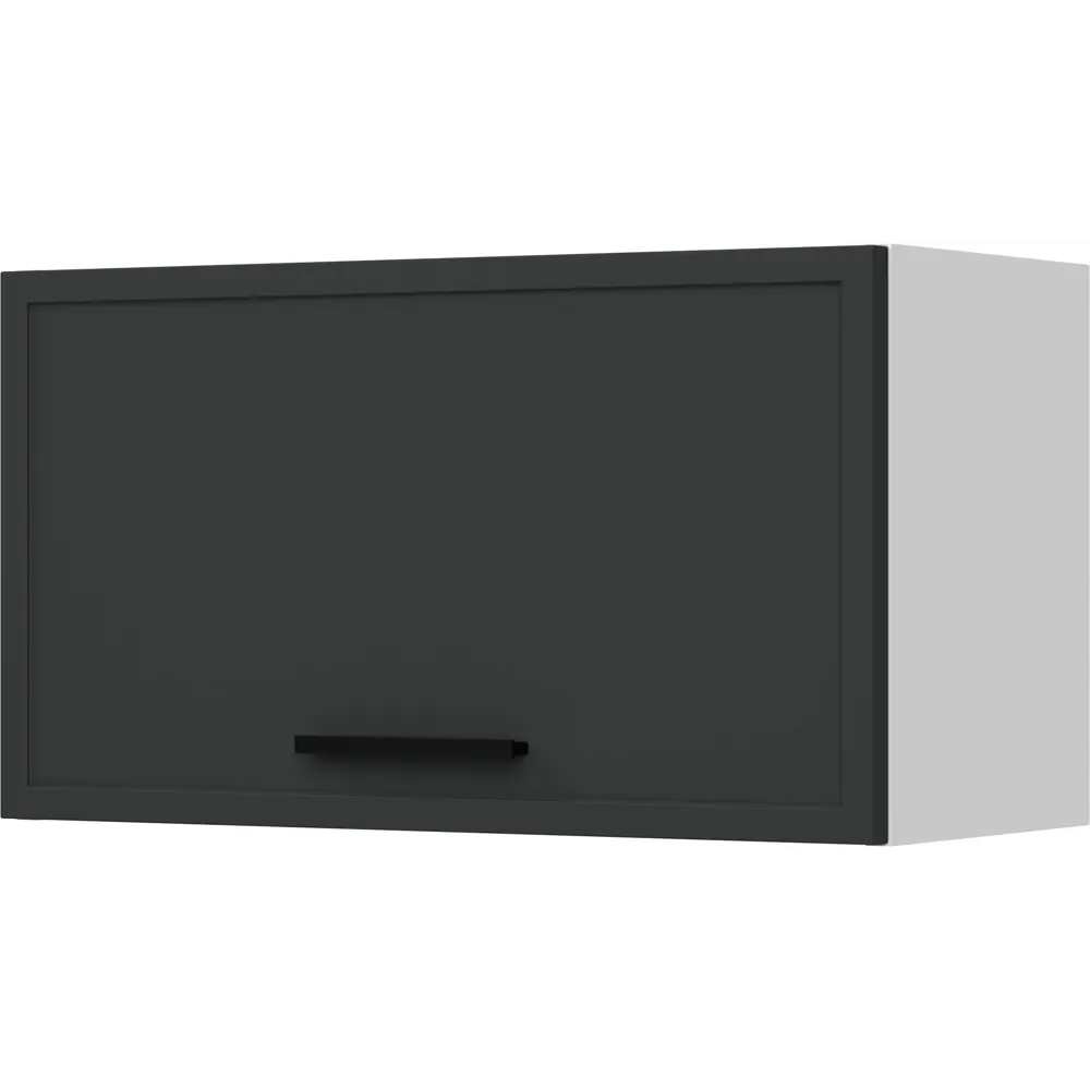 Кухонный шкаф навесной над вытяжкой Неро Delinia 60x33.8x29 см МДФ цвет графит STLM-2112198 - Вид №1