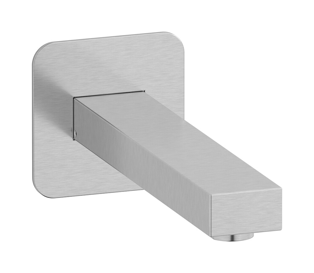 Настенный излив для ванны WE ARE IB ru327ss Brushed Nickel Rubacuori 