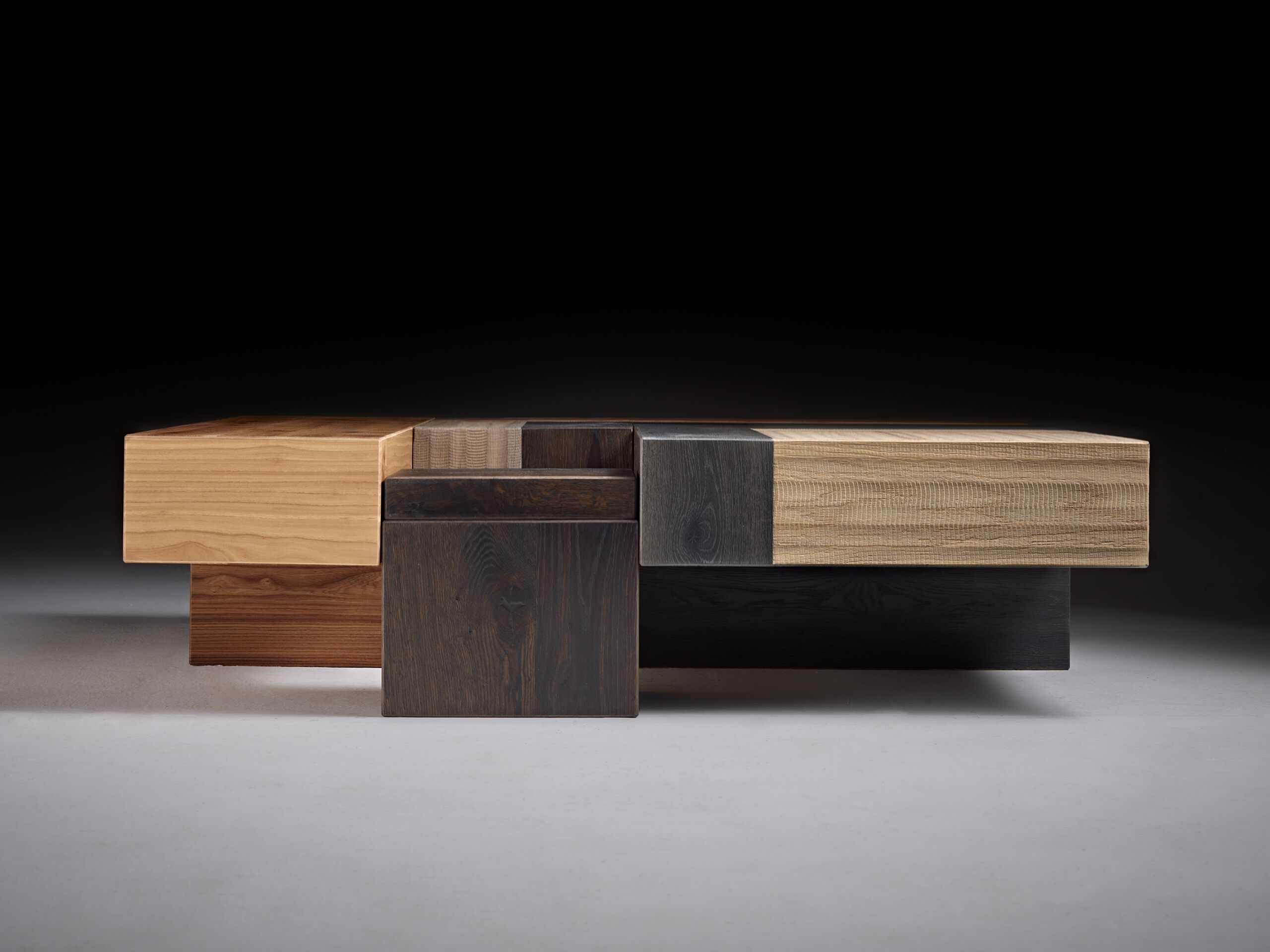 Деревянный квадратный низкий стол с отсеком для хранения Disegno di Legno только ARCH-00150195 - Вид №2