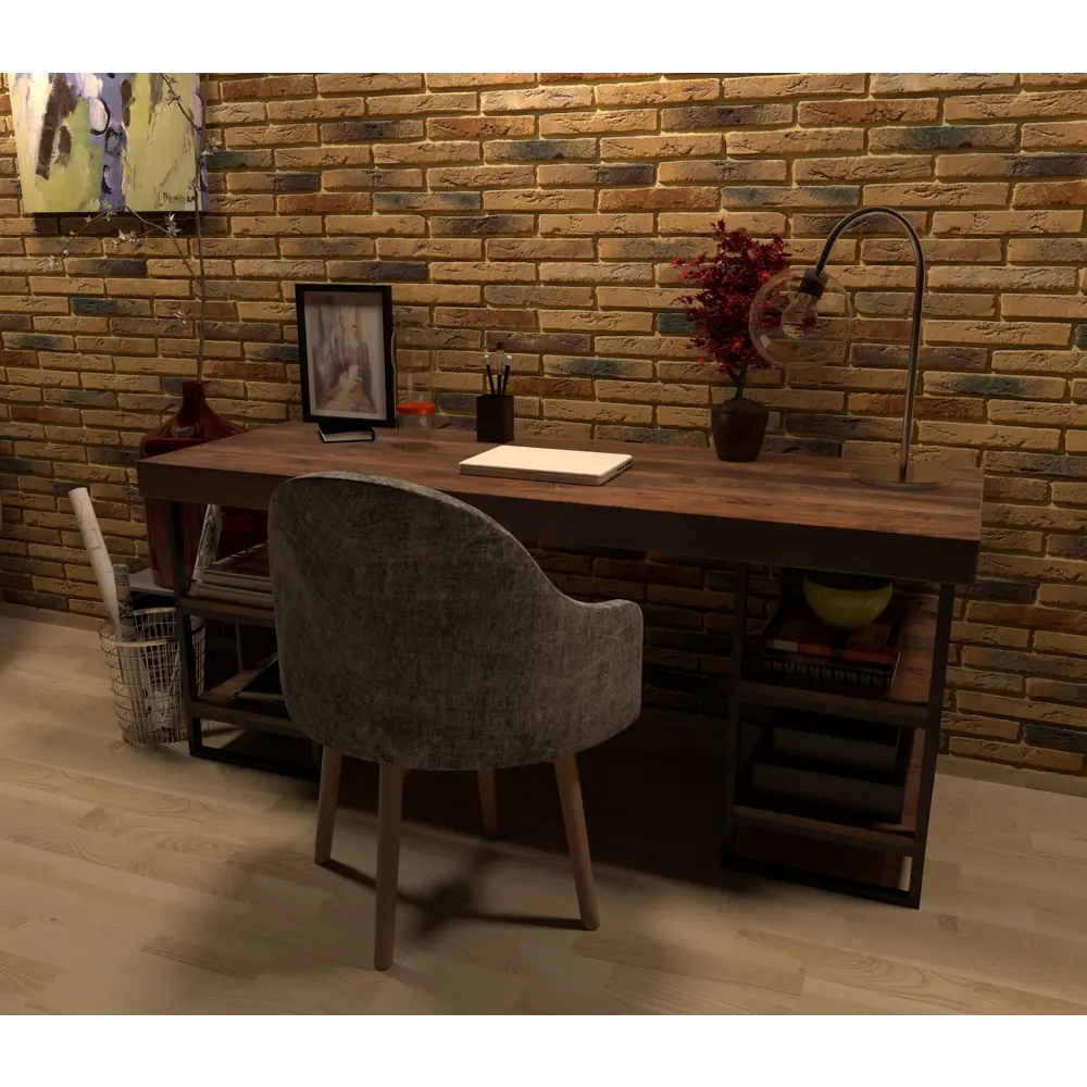 Камень искусственный White Hills Остия Брик коричневый 0.37 м² STLM-2014496 - Вид №4