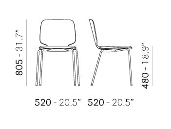 Стул с мягким сиденьем Pedrali Babila ARCH-00150428 - Вид №2