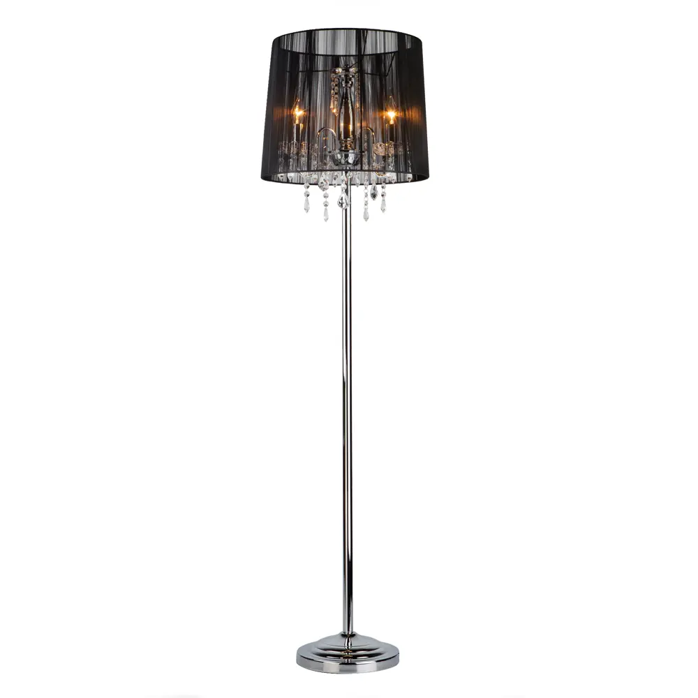 Торшер Eurosvet Allata 2045/3F, цвет хром/чёрный STLM-2110498