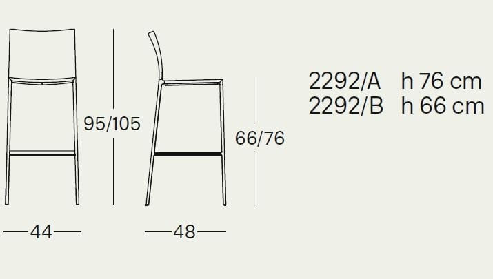 Высокий мягкий стул Zanotta LEO ARCH-00134711 - Вид №1