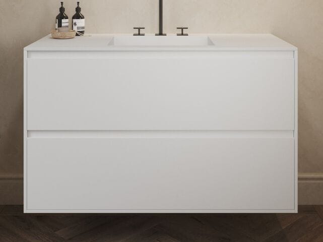 Подвесной шкаф из массива дерева со встроенной раковиной RILUXA Gaia ARCH-00080494