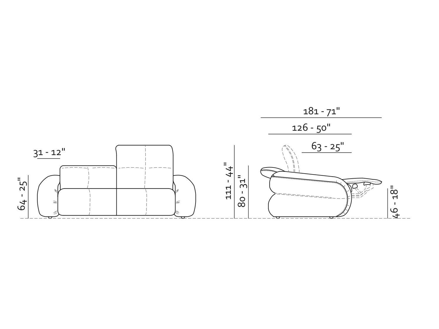 Кожаный диван с электроприводом на 3 места Max Divani BOMBER ARCH-00099245 - Вид №5